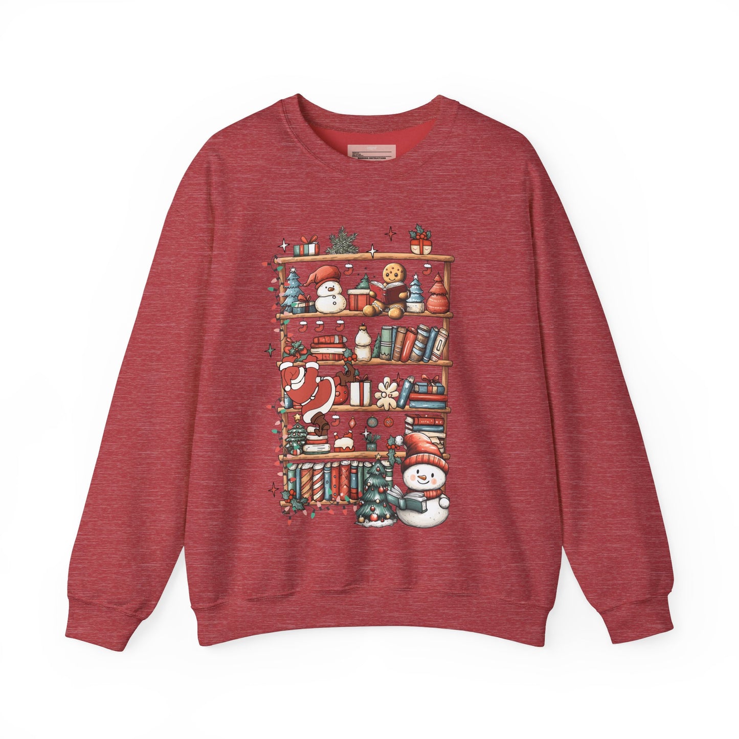 Christmas Book Shelf Sweatshirt