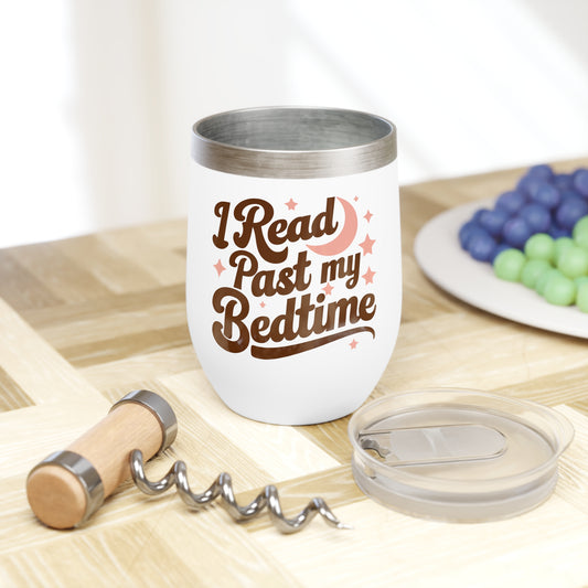 I Read Past My Bedtime Wine Tumbler, 12oz