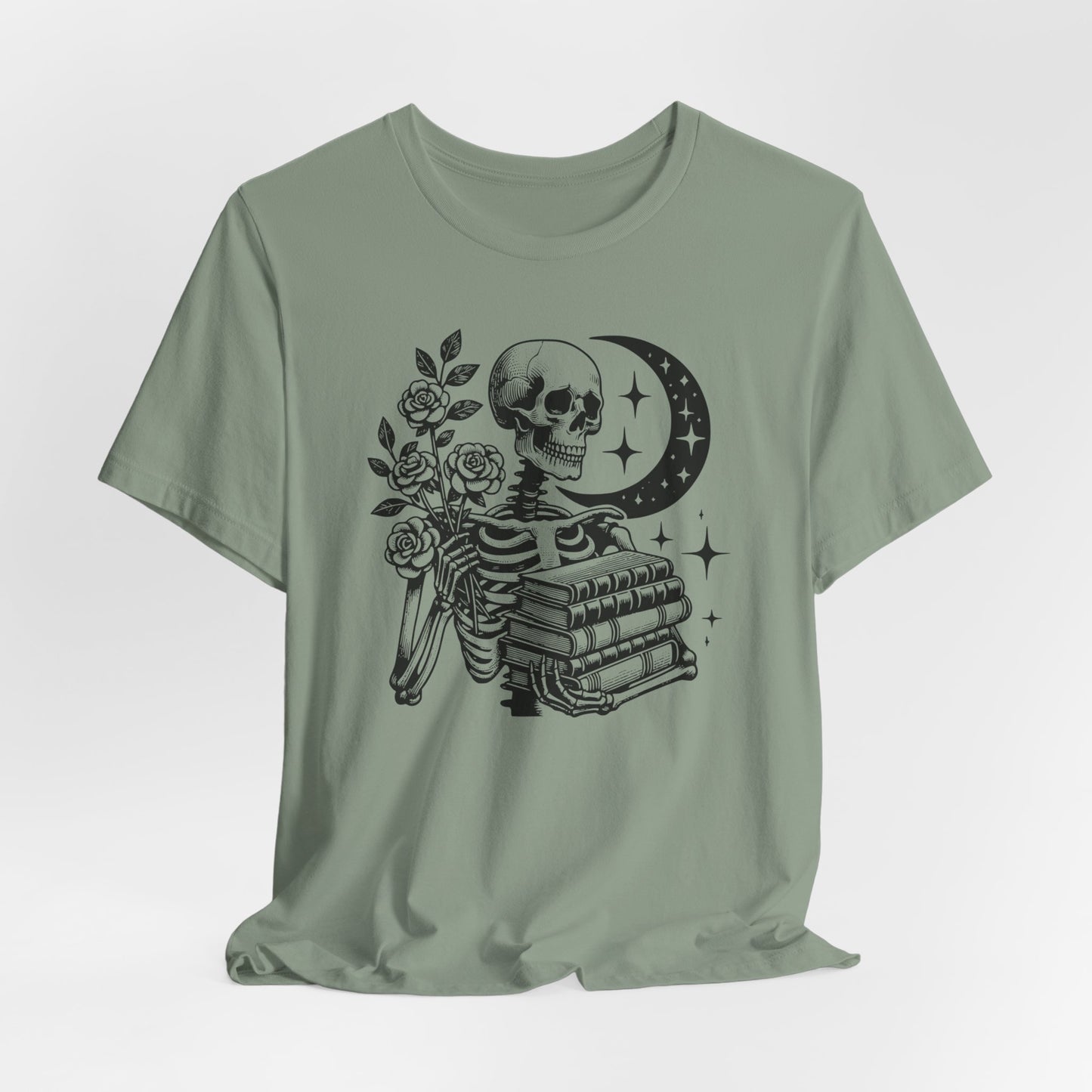 Floral Skeleton Reader Tee