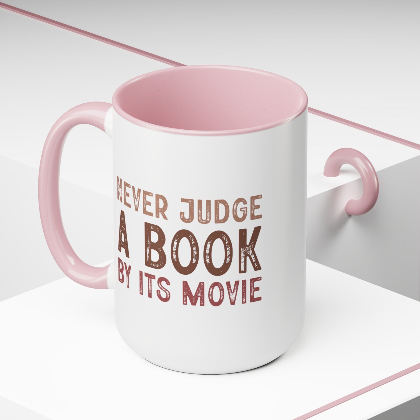 Never Judge A Book By It's Movie Mug, 15oz