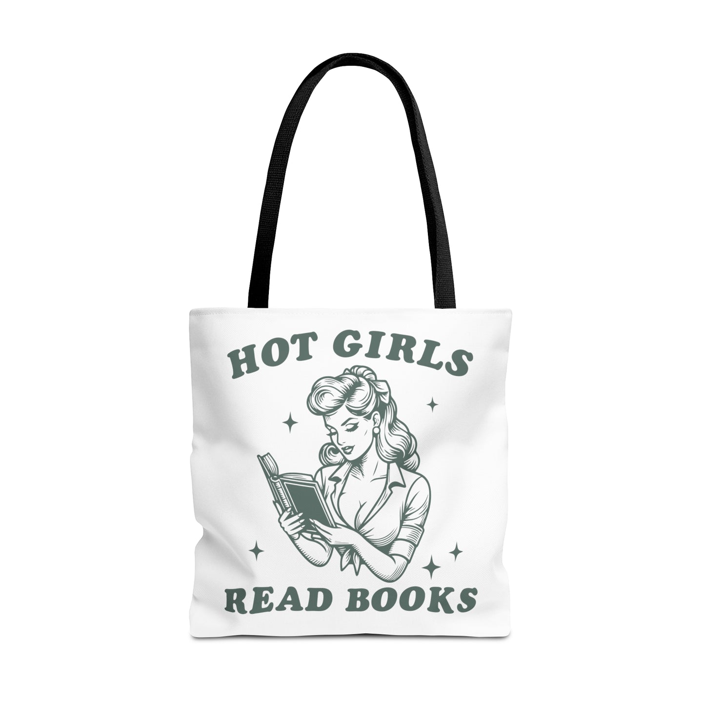 Hot Girls Read Books Tote, 18x18