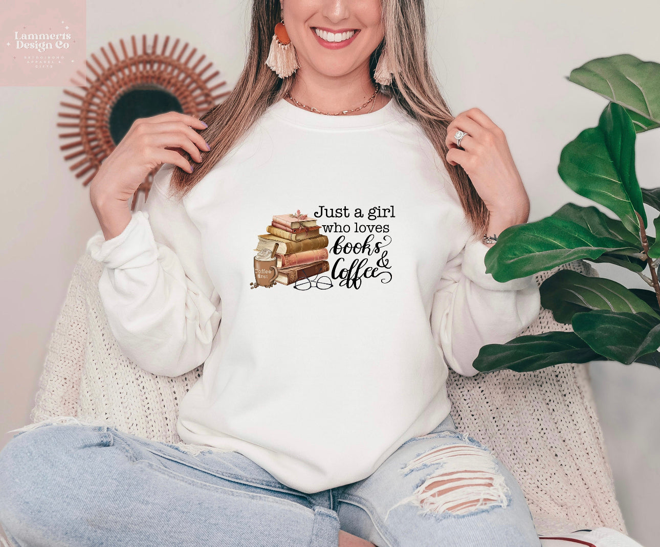 Just A Girl who Loves Books & Coffee Sweater