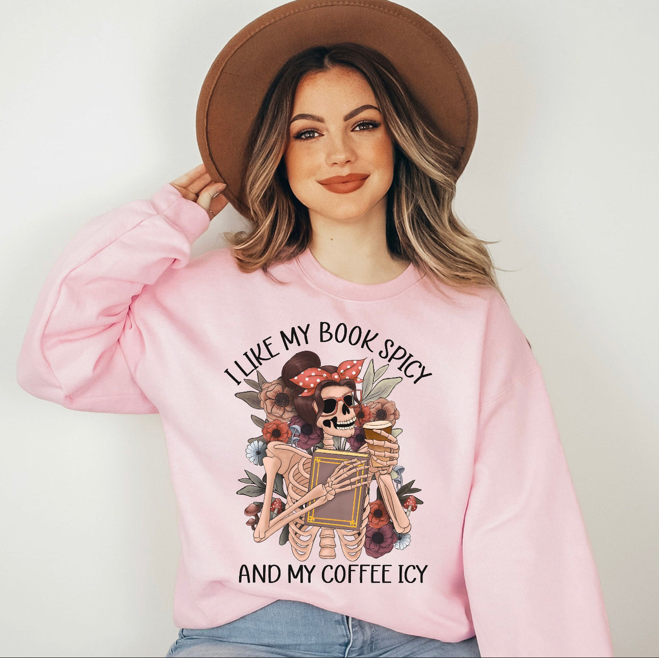 I Like My Books Spicy And My Coffee Icy Sweater