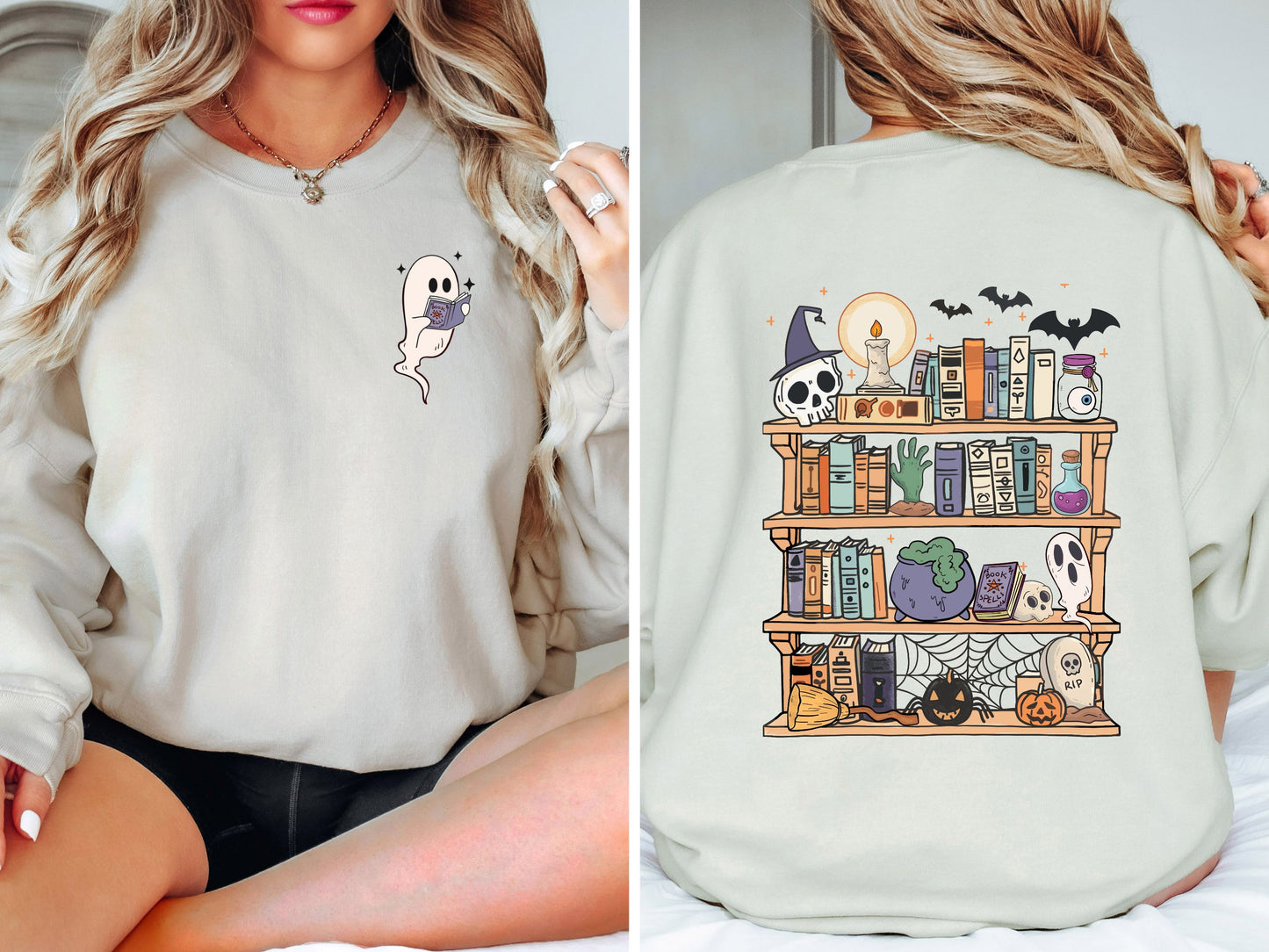 Ghost Library Crewneck Sweatshirt