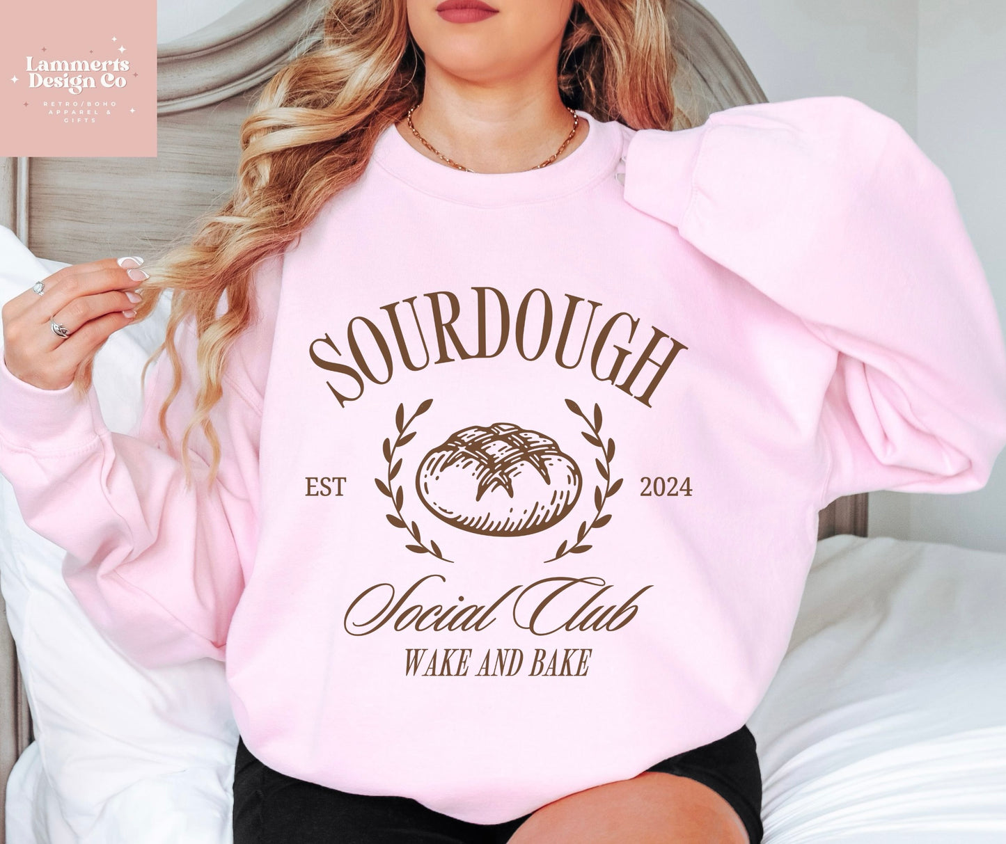 Sourdough Social Club Crewneck Sweatshirt -Dark Letters