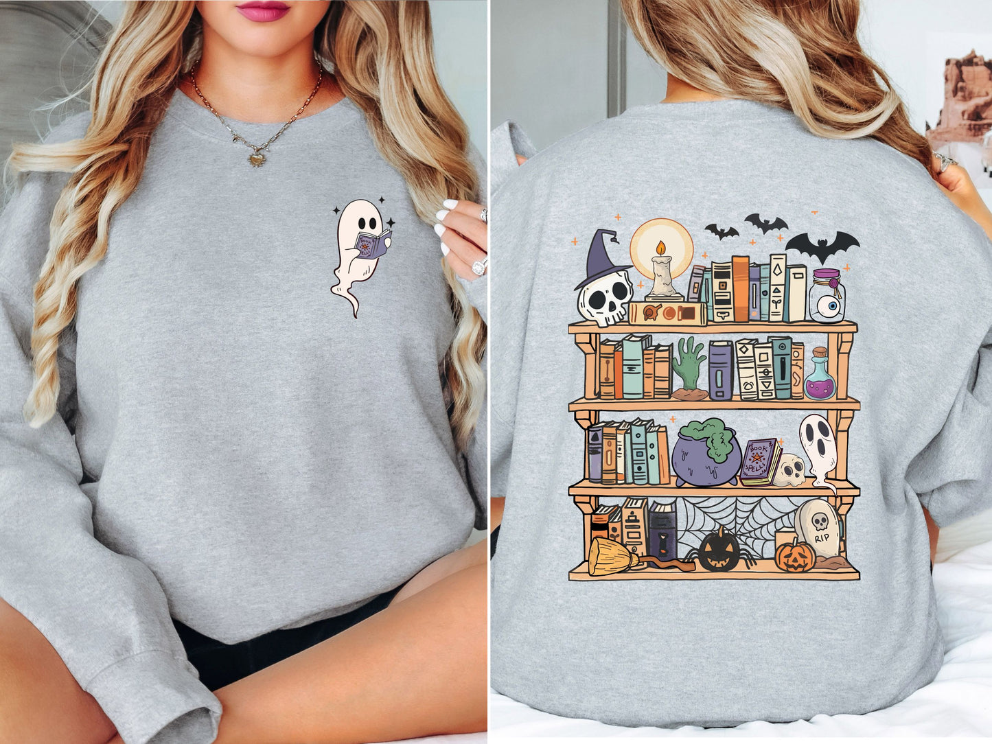 Ghost Library Crewneck Sweatshirt