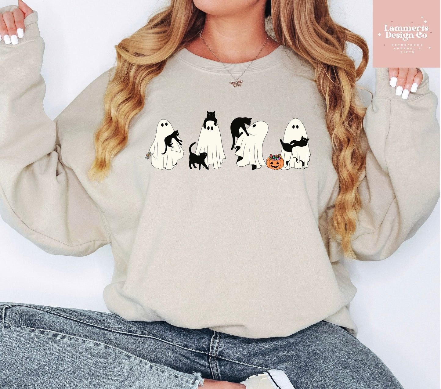 Ghost Cat Sweatshirt