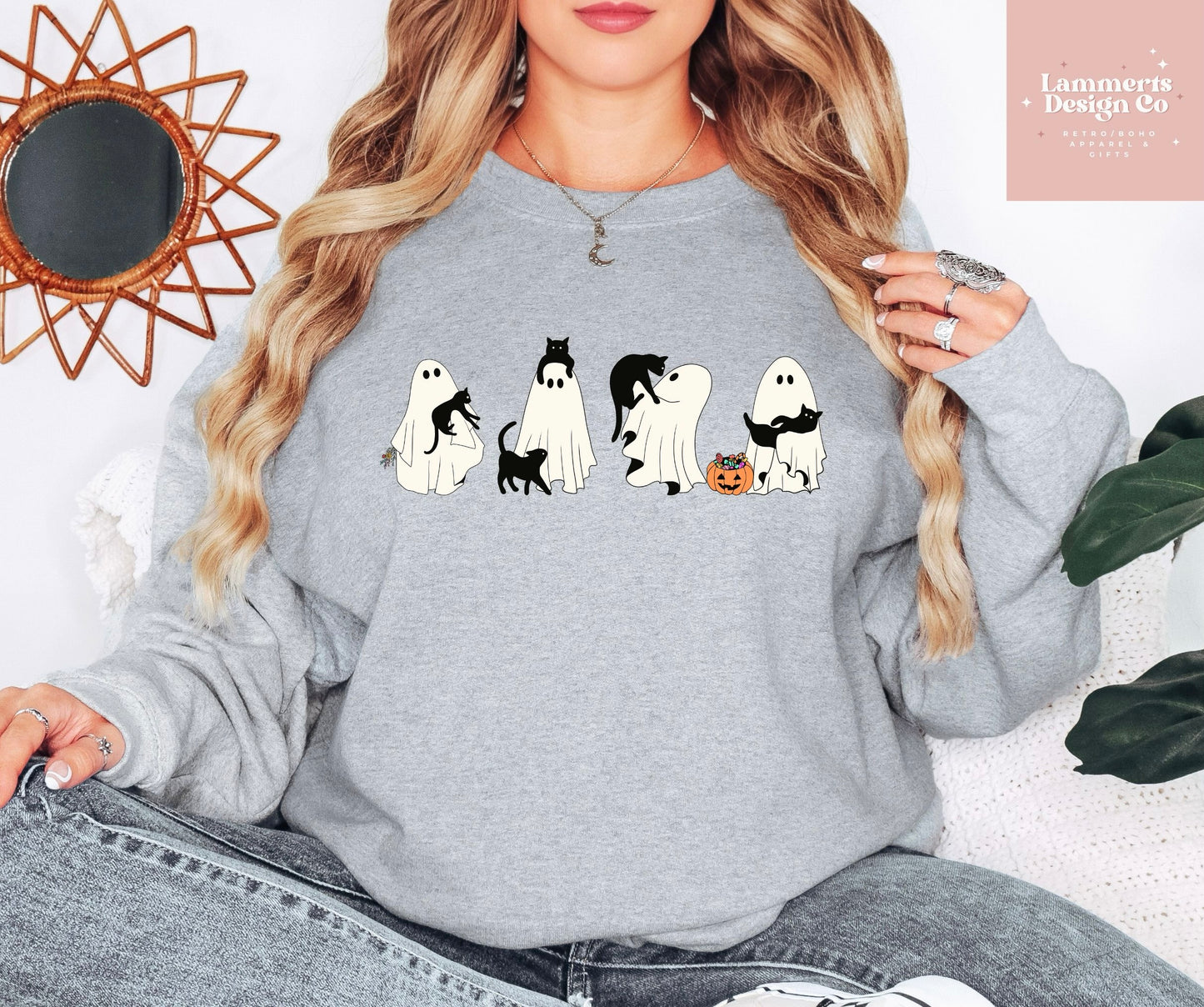 Ghost Cat Sweatshirt