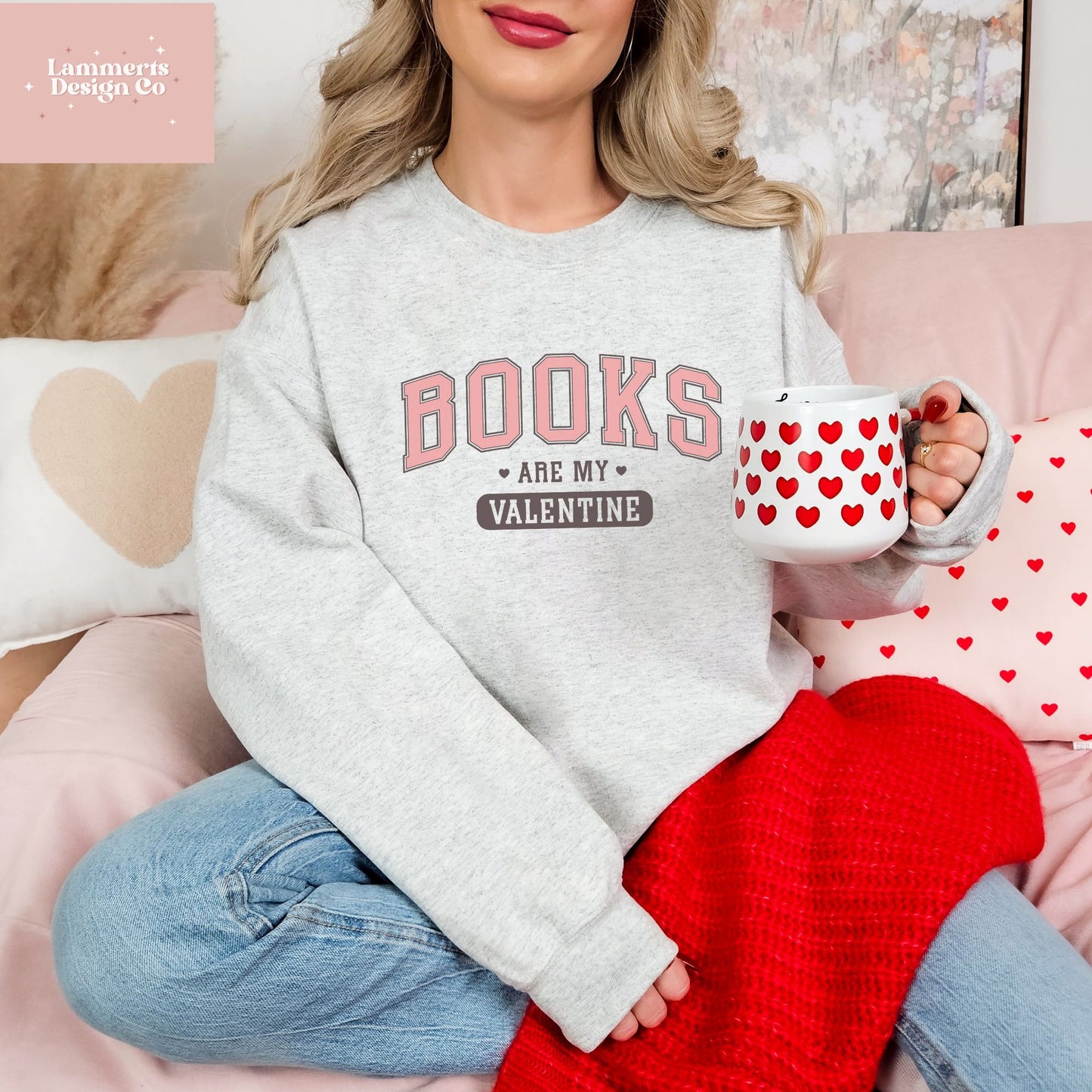 Books Are My Valentine Sweatshirt